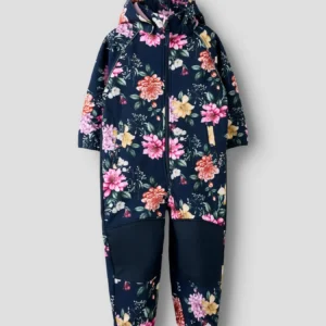 NMMALFA08 Name it softshell kombe 'Dark Sapphire BOTANICAL FLOWER'