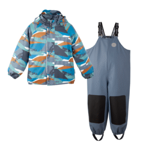 Jonathan tepitud voodriga vihmakomplekt 'Sinine'