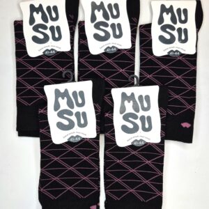 Meeste puuvillased sokid 'Must & Roosa MuSu' suurus 41-44